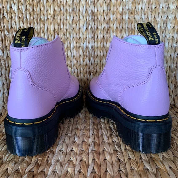 New Dr. Martens Devon Pink Platform Boots - Picture 3 of 4